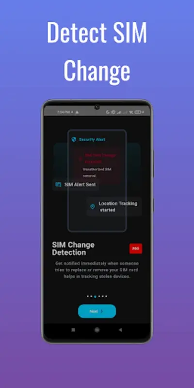GhostLock SIM change detection alert screen